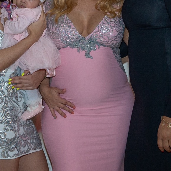 Babyshower maternity long dress - Picture 2 of 5